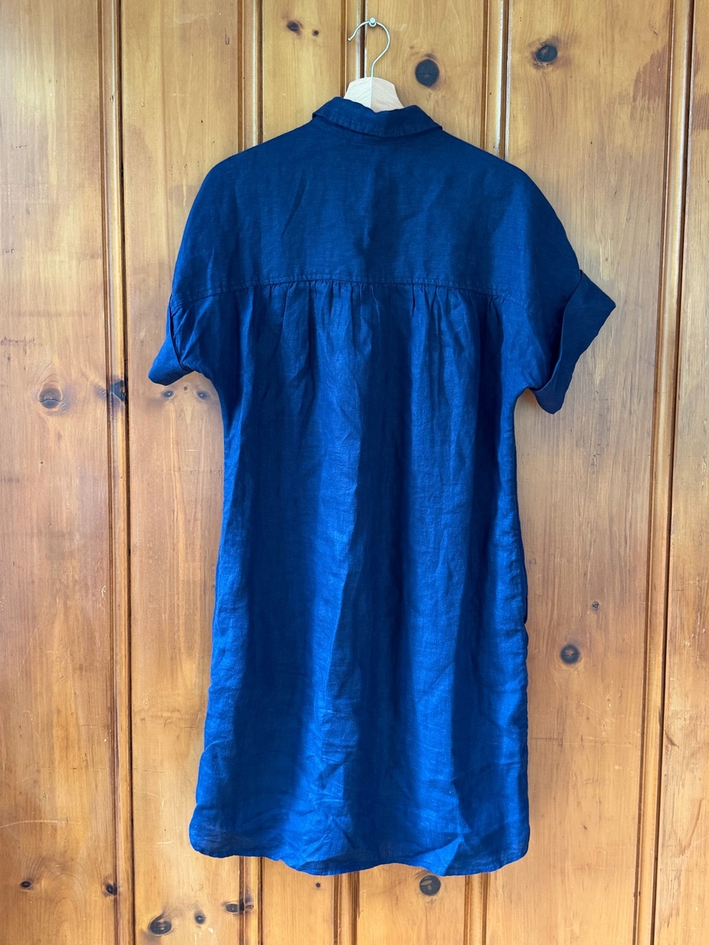 J. Crew Capitaine Shirtdress in Navy Baird McNutt Linen - Medium - Picture 2 of 6